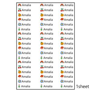 TEMU 맞춤형 PVC 이름표, 분류 스티커, 방수 개인화 스티커 - 도시락, 책, 물병, 칫솔용 다양한 색상 제공