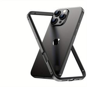 TEMU 휴대폰의 질감과 감각을 가치할 수 있는 초경량 해마 버클 폰 케이스입니다. 알루미늄 합금 사이드 스트립과 다양한 모델과 호환됩니다(16 Pro Max, 15 Pro Max, 14 Pro Max, 13 Pro Max, 12 Pro Max, 16, 15, 14, 13 모델 포함)으로 진정한 베어메탈 경험을 제공합니다