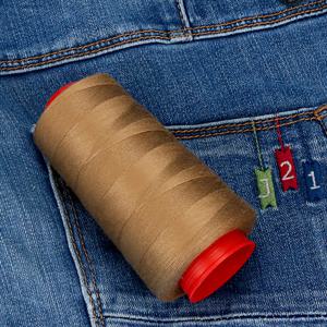 TEMU 헤비듀티 폴리에스터 데님 실 - 재봉틀용 산업용 실, 헤비듀티 원단 - 산업 및 가정용 재봉틀과 호환 가능 - 청바지, 가방, 업홀스터리, 두꺼운 원단을 위한 내구성 있는 긴 지속 스티치 실 - 전문가 및 가정용 재봉틀 프로젝트, 두꺼운 원단 재봉, 매끄러운 마감 실, 고강도 소재