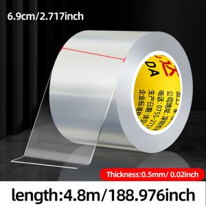 TEMU 창문, 유리, 주방 싱크대, 스토브 및 어항의 틈새 밀봉용 투명 단면 나노 테이프, 강력한 접착력과 잔여물 없음|싱크대수전|싱크대