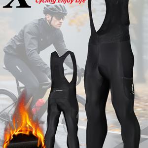 TEMU X- 서머 싸이클링 바이브 팬츠, 5D 패딩 쿠션 디자인, 풀지퍼 바이킹 타이츠, 포켓 & 타이트핏 겨울/야외 라이딩용 - 핸드워시 레깅스 (블랙)|자전거