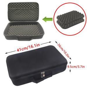 TEMU 하드 쉘 박스 아웃도어 EVA 여행용 보관 케이스, 완충 스펀지 충격 방지 파우치 핸드백, 낚시 도구 전기 드릴 공구 가방, 디지털 제품 보관