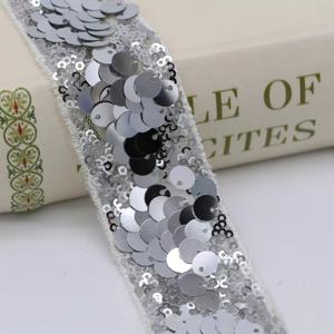 TEMU 불규칙한 시퀸 자수 레이스 롤, 골드와 실버 색상, 의류 재봉 및 홈 데코용, 고급 웨딩 드레스와 드레스 밑단, 허리 조인트 및 커프 위치에 적합