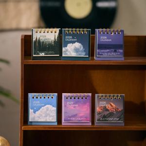 TEMU 6개 세트 심플 미니 2026 달력 - 월간 플래너, 사무실 및 학교용 필수품, 가족과 친구를 위한 완벽한 크리스마스 선물, 데스크 캘린더, 교실용 미니 데스크 캘린더, 귀여운 디자인, 컴팩트 플래너, 내구성 있는 종이, 고품질 인쇄, 연도별 계획기, 홈 오거나이저