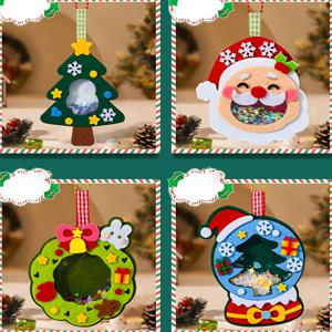 TEMU 1세트 수제 패브릭 DIY 크리스마스 쉐이커 장식품 공예키트 - 12개의 컬러풀한 쉐이커병, 12가지 채움재료 & 12개의 데코레이션용 뚜껑 포함 - 사계절형 나무/화환/선물보우 장식 - 눈송이,하트,사탕지팡이,꽃,종소리,,순록,눈사람,크리스마스트리등으로 구성된 패브릭 쉐이커 오너먼트 - 생일&크리스마스를 위한 쉬운조립 공예 세트