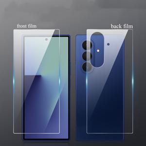 TEMU 강화유리 전면+후면 필름 Z Fold 7/6/5/4용 갤럭시 Z Fold 5 6 7 보호필름, 휴대폰 스크린 프로텍터, 매끄러운 디자인, 고품질 소재, 내구성 강화, 스마트폰 액세서리, 기술 애호가 및 스마트폰 사용자