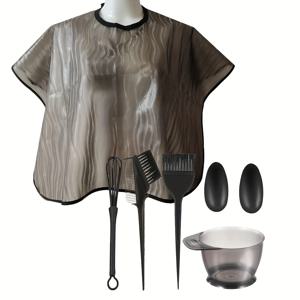 TEMU 7-in-1 전문 헤어염색 도구 세트 | 수상파 캡 + 믹스볼+인체공학적 빗｜살롱급 6피스 키트, 모든 이발에 사용가능｜귀덮개｜크리스마스 & 데이 선물｜프로페셔널 스타일리스트를 위한 홈&멀티씬 사용