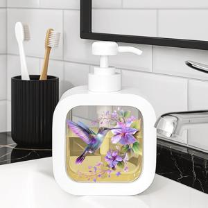 TEMU 욕실 및 주방용 장식 플라스틱 펌프 비누 디스펜서 - 보습 핸드 솝 호환, 휴대용 비누 디스펜서 옵션 - 주방 싱크 액세서리, 욕실 장식 - 일상 사용에 적합한 귀여운 비누 디스펜서, 가정, 사무실, 호텔에 이상적