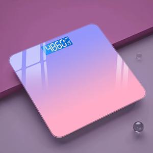 TEMU 1개 고정밀 디지털 체중계 온도 센서 & LCD 디스플레이, 400lb 용량 소프트 그립 에지, 파스텔 그린 & 핑크 디자인, 배터리 구동 (AAA 배터리 미포함) - 홈, 헬스장, 욕실용 - 성인에게 적합
