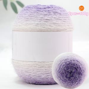 TEMU 1 대형 그라데이션 로드 가방, 긴 섹션 염색 무지개색 꽃 실, 캐주얼 뜨개질 실, 수제 뜨개질 DIY 재료, 뜨개질, 크로셰 패션 스웨터, 여성용 숄, 재킷, 헤어밴드, 모자, 의류 액세서리 실 볼 1팩 = 2개 = 400g 80% 아크릴 20% 나일론 실|볼캡|뜨개실