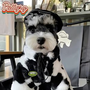 TEMU 강아지 겨울 따뜻한 코트 - 소형, 중형 및 대형 개와 고양이를 위한 스타일리시한 점박이 하트 디자인의 부드러운 애완동물 의류, 사계절용 지퍼업 재킷 - 100% 폴리에스터, 세탁기 사용 가능, 작은 강아지를 위한 옷, 강아지 겨울복, 강아지 코트