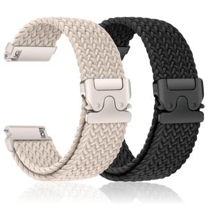TEMU 2개 세트 삼성 7/6/5/4 40mm 44mm/6 4mm/6 47mm 43mm 46mm 42mm/5 프로 45mm/3 41mm/FE/액티브 2 여성/남성용 브레이드 팔찌, 가민 스마트워치 스트랩 20mm 나일론 밴드, 웨어러블 액세서리, 모던 디자인, 통기성 좋은 스트랩, 안전한 착용감, 교체용 시계 밴드, 액티브 라이프스타일, 테크사비 사용자용