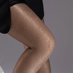 TEMU 가을 겨울 플러스 사이즈 여성용 패턴 글리터 패션 중간 두께 타이츠, 파티용 보온성, 축제용 양말,겨울 의류,트렌디한 타이츠,글리터 타이츠,중간 두께 원단,아늑한 레그웨어,따뜻한 타이츠,두꺼운 팬티스타킹,곡선미 여성