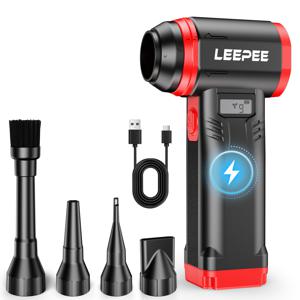 TEMU 터보 블로워 고속 핸드헬드 2025 제트 팬 강력한 팬 Type-C 충전 강력한 공기 송풍기 청소 송풍기 도구 9단 속도 조절, 냉각, 자동차/컴퓨터/바베큐/야외 캠핑용, 휴대용 강력한 바람 세기|차량용선풍기|캠핑선풍기