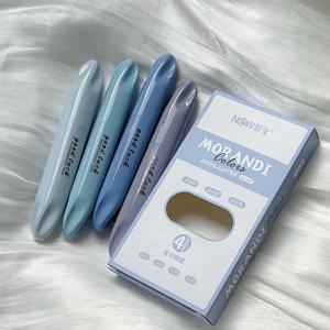 TEMU 4개 세트, 일본식 이지적 스타일의 그라데이션 형광펜 - Morandi 컬러팔레트로 제작된 수첩용 & 학교용품, 노트테이킹 도구, 플래너마커, 디자인, 고퀄리티 필기구, 생동감 있는 색상, 문구류 세트, 직장인 및 다이어리 애호가를 위한 선물