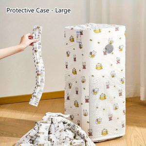 TEMU 10개 화이트 & 골드 PVC 가전제품용 이중보호커버 - 헤비듀티, 완벽핏, 통풍구&둥근모서리, 스크래치/충격방지 (히터,공기청정기,팬,소형난로) - 내구성강한 플라스틱/PVC, 홈데코·다목적(크리스마스,할로윈,백투스쿨), 임대주택에 최적 - 먼지+스크래치방지