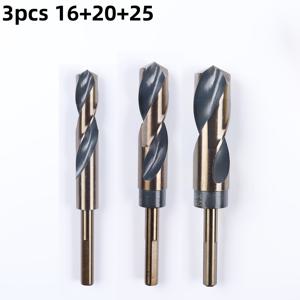 TEMU 3개 세트 16/20/25mm 대형 드릴 비트, 고속 강철 소재, 금속/알루미늄 합금/목재/플라스틱/아크릴/구리/아연 도금 파이프용 다기능 드릴 비트