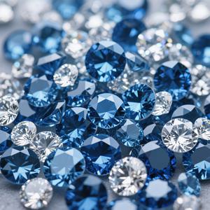 TEMU 1150개 블루 젬스 - 반짝이는 투명 또는 블루 합성 , 네일 아트, 웨딩 센터피스, 꽃병 채우기, 테이블 장식, 파티 데코레이션용 - 대량 공예용, 홈 테이블탑 젬스