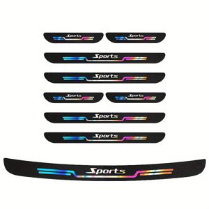 TEMU 9피스 자동차 도어프레임 보호 키트, 긁힘방지 스티커와 트렁크 보호대 포함 – SUV·트럭·승용차에 적합한 범용 문구리. 내구성 있는 가드, 미니멀하고 오래 지속되는 보호, 강화된 모서리, UV 및 트럭 도어 보호기. SUV 애호가 및 플릿 관리자를 위한