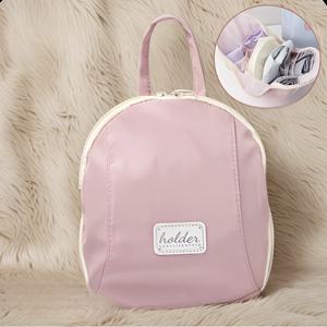 TEMU 3-in-1 속옷 및 양말 정리 가방 - 지퍼 잠금 방식의 휴대용 여행 필수품, 브라, 팬티 및 속옷에 적합, 우아한 디자인, 세탁기 사용 가능, 핑크색, 여행 필수품 가방 | 우아한 정리함 | 지퍼 잠금