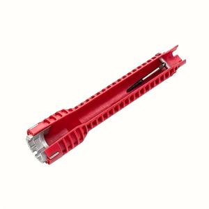 TEMU 헤비듀티 멀티펑셔널 수전렌치 - 이공학적인 미끄럼방지 그립 & 톱니형 턱, 내구성 있는 플라스틱 소재의 욕실 설치·수리용 도구 (배관/화장실/샤워기/오브제) - DIY에 이상적인 All-in-One 툴: 드라이버+렌치+플런저 메커니즘(건전지/전기 불필요) 포함