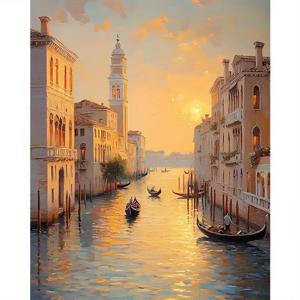 TEMU 1개 성인용 디지털 페인팅 키트 - 물방울 베네치아 수채화, 초보자 친화적 DIY 아트 용품, 홈 데코 선물 및 테이블탑 디스플레이, 거울 장식 액세서리, 홈 데코 아이템, 방 장식 아이템, 크로셰 꽃