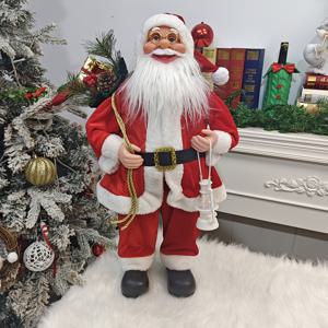 TEMU 1개 초대형 24인치 높이 서 있는 피규어 - 헤비듀티 플라스틱/구조, 표정 있는 얼굴 & 움직이는 다리, 실내/야외용 크리스마스 장식, 흰 수염, 빨간 양복 & 검은 부츠 - 홈, 오피스, 파티 장식에 이상적인 휴일 선물 (새해, 크리스마스) - 튼튼한 받침대 포함, 크리스마스 선물