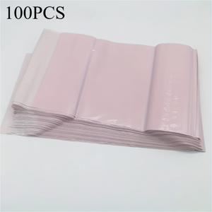 TEMU 100개 투명-핑크 (불투명) 테어오프 개봉 배송 봉투 - 헤비듀티, 개별 포장, 포장 테이프 호환 - 이커머스, 책, 옷, 선물, 문서 용 - 안전한 밀봉, 대량 포장 (100봉지) - 우편, 보관, 소매에 이상적 - 핑크 & 투명 옵션 제공 - 내구성 있는 플라스틱 소재, 다목적 사용, 쉬운 테어오프 밀봉, 기밀 유지 필요, 배송용 가방
