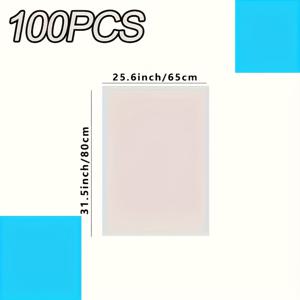 TEMU 100개 대형 투명 플라스틱 수납백 - 헤비듀티, 초두께 & 초대용량, 재사용 가능한 밀봉된 방진·방습 쓰레기봉투 (오픈탑&둥근모서리) - 잔디밭/마당/가정/이사/수납/재활용용 - 홈, 사무실, 상업용 헤비듀티 플라스틱 쓰레기봉투 - 벌크 패키지