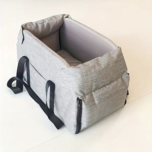 TEMU 개와 고양이 펫 카시트 & 백팩, 애완동물용 여행 가방, 높이 조절 가능한 자동차 시트, 휴대용 센터 콘솔 소형 견종 케이지 프리 하네스 | 어깨 슬링 아웃도어 토트, RV 여행에 적합, 자동차용 개 캐리어, 대형견용 자동차 시트, 자동차 펫 캐리어, 펫 캐리어, 케이지프리 디자인, 내구성, 강화된 스티칭, RV 여행자, 개 애호가|슬링백