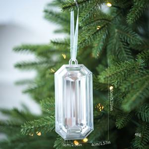 TEMU 5-컬러 합성 보석 트리 장식 - 빨강, 노랑, 파랑, 흰색, 보라 내구성 있는 플라스틱 반짝이는 구형 비즈 크리스마스, 결혼식, 새해, 발렌타인데이에 적합 - 가벼운 걸이형 홈 트리 파티 장식, 연중 사용 가능 - 테일 파티 장식