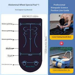 TEMU 다크 블루 PVC 소재 체중계가 있는 복근 휠, 미끄럼 방지 매트, 거실, 체육관, 발코니 등 다양한 피트니스 사용, 접이식 & 청소 쉬움, 바닥용 운동 매트, 체육관 바닥 매트, 홈 워크아웃, 체육관 장비, 컴팩트 보관, 내구성 있는 매트, 튼튼한 구조, 매트, 훈련 액세서리, 운동 장비, 건강에 관심 있는 개인, 개인 트레이너|발매트