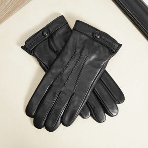 TEMU BISON DENIM 남성용 진짜 양가죽 겨울 장갑 - 안감 포함, 방풍 보온 터치스크린 장갑, 러닝, 캠핑, 낚시용 - 스마트폰 호환 추운 날씨 야외 활동용 (양가죽 느낌) 선물