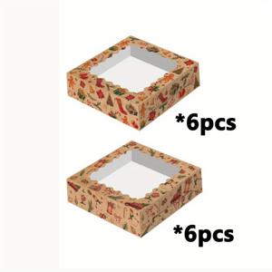TEMU 12팩 대형 프론트 디스플레이 선물 상자 (뚜껑 포함) - 7x7x1.97