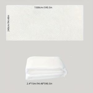 TEMU 1개 두꺼운 식물 서리 방지 커버, 겨울 야외 보온 방한 담요 - 화이트 가드닝 멀치 패브릭 (고상용 & 온실 프레임용), 먼지 차단 선셰이드 천 (빛 투과 & 보온 펠트 안감) – 실내/외 사용에 이상적: 소파, 바닥 커버; 티 테이블 보호; 세련된 여행 동반자|티테이블