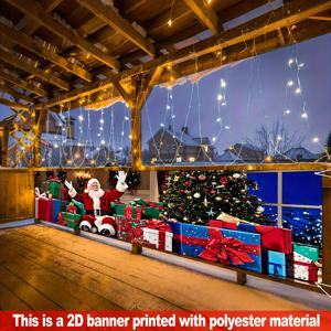 TEMU 2D 플랫, 2D 플랫 플래그, 선물 트리 배너(1개), 폴리에스터, 야외 정원 울타리 벽난로 마당 장식, 계절 휴일 배경 천, 크리스마스와 새해 축하에 적합, 간편한 걸이, 전기 불필요, 2D 플랫, 축제 배경,휴일 장식,장식용 천,플랫 배너,가벼운 깃발,폴리에스터 원단,계절 장식,휴일 깃발,축제 축하 행사,휴일 쇼핑객