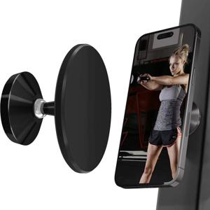 TEMU 양면 자석 폰 홀더 - 강력한 자석 그립, 아이폰 16/15/14/13/12/11 프로 맥스 및 기타 스마트폰 호환 가능, 휴대용 차량 액세서리, 블랙, 슬림한 디자인 | 내구성 있는 구조, 폰 스탠드