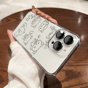 TEMU 아이폰 17Air/16Promax/15Plus/14/13Mini/12/11용 보호 렌즈 커버가 있는 픽셀 베어 - 부활절, 크리스마스, 할로윈 선물로 완벽한 선택, 그녀, 그, 친구 또는 자신에게 적합한 보호 케이스