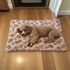 TEMU 18파운드 이하 소형견 & 고양이용 양면 플란넬 펫 베드, 세탁 가능한 플러시 매트, 강아지, 새끼고양이, 햄스터를 위한 리버서블 컴포트, 크리스마스 & 할로윈 실내용