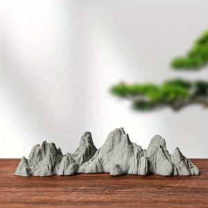TEMU 미니어처 산 조각 펜 홀더 & 책상 장식 - 중국 선 정원용 바위 조경, 책장 사무실 데스크탑 장식, 차 애완 동물 피규어, 홈 & 가든을 위한 독특한 휴일 선물 아이디어, 장식,장인 조각상,미니 풍경 예술|책장