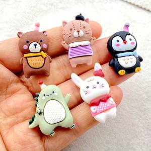 TEMU 귀여운 토끼 & 고양이 레진 피규어 10개 세트 - DIY 공예, 웨딩 데코, 스크랩북, 주얼리 만들기용 치비 동물 조각상 - 크리스마스, 부활절, 파티 장식용 미니어처 토끼 & 고양이 캐릭터 (10개)