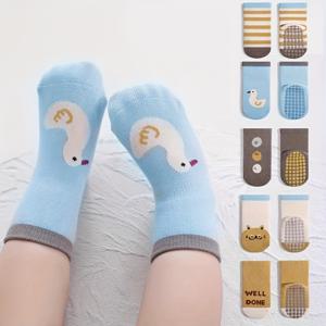 TEMU 카툰 글루 도트 양말 5팩, 귀여운 아기 기어다니는 곰 미끄럼 방지 유아 학습 걷기 부티, 양말, 두꺼운 겨울 양말, 양말 신발 유아, 유아 실내화, 슬리퍼, 겨울 양말, 유아 그립 양말, 유아 신발, 따뜻한 양말 유아, 신생아 양말, 기어다니는 양말, 아기 첫걸음, 재미있는 유아 신발, 내구성 있는 착용, 손세탁 전용, 유아 부티, 부모님 선물