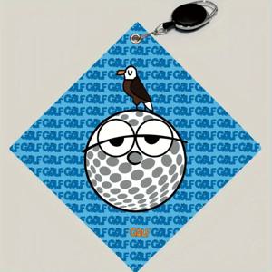 TEMU 골프 타월 - 텔레스코픽 후크, 양면 골프 & 프린트, 빠른 건조 초흡수, 부드럽고 세탁 가능 - 귀여운 골프 카트 디자인, 골프백, 피클볼, 골프 애호가를 위한 창의적인 선물 (블루, 화이트, 블랙), 피클볼 타월, 여성을 위한 골퍼 선물, 피클볼 선물 아이디어, 땀 수건, 피클볼 타월, 큐 타월, 체육관용 얼굴 수건
