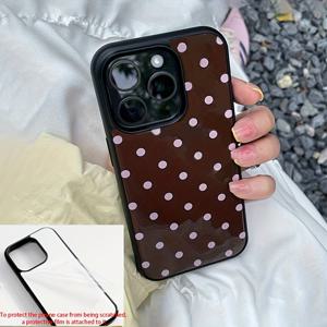 TEMU 에스테틱 더블 컬러 도트 폰 케이스 - 아이폰 17Air 16 15 14 13 12 11 Pro Max Plus 호환, 젤리 케이스, 창의적인 충격 방지 범퍼 커버