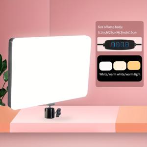 TEMU 25.4cm 비디오 조명, 삼각대 미포함, USB 플러그, 홈 조명,스트리밍 설정,가벼운 램프,모던 조명,고품질 조명,에너지 효율 램프,책상 램프,링 라이트,홈 오피스,사진작가