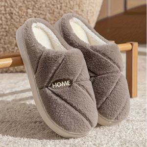 TEMU 남성용 겨울 플러시 슬리퍼, 두꺼운 쿠션 밑창 & 플러시 - 부드러운 실내/외 하우스 슈즈, /브라운/레드/ - 슬립온 클로저, 가정, 사무실, 실내 슬리퍼용 따뜻함, 디자인, 포근한 신발, 가정용, 남성슬리퍼, slippers for men, 슬리퍼 남성, 실내화|사무실슬리퍼|여성슬리퍼