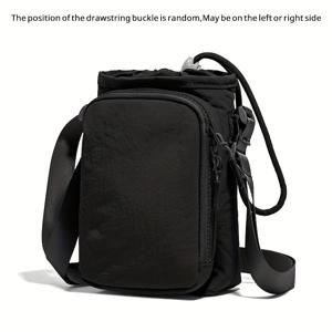 TEMU 여성용 조절 가능한 크로스바디 물병 가방 - 핸즈프리 나일론 숄더 스트랩, 지퍼 잠금, 가볍고 내구성 있는 나일론 - 캐주얼 스포츠, 체육관, 휴대폰 및 필수품용 가방 (오렌지/그레이/블루/블랙) - 다용도