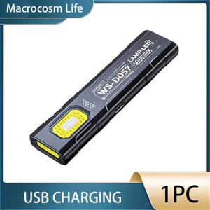 TEMU 1개 마크로코스 USB 충전식 미니 손전등 펜 클립 및 자석 꼬리 포함, 레드 & 블루 COB 작업등, 리튬 배터리, 야간 비상 조명, 하드웨어 유지보수 및 프로젝트용 컴팩트 디자인, 플래시라이트 충전식, 슬림 메탈릭 마감, 내구성 있는 구조, 충전식 작업등, 충전식 라이트, USB 충전 가능, USB 작업등, 플래시라이트, 펜 클립 포함