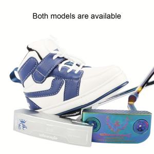 TEMU Wosofe 골프 퍼터 커버 - 초소프트 벨벳 안감 & 신발 모양 깊은 슬리브 - 헤비듀티 PU 소재, 스크래치 방지 클럽 헤드 보호, 안전한 후크 & 루프 클로저, 좌/우핸디드 퍼터 호환 - 레드/옐로우 (모든 골프 카트와 호환) - 골퍼를 위한 이상적인 선물 (할로윈/크리스마스/추수감사절) - 스크래치 방지 및 충격 보호