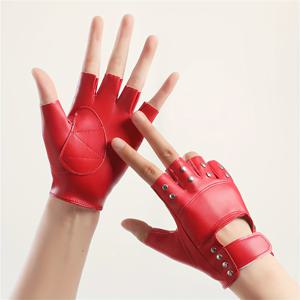 TEMU 야간 클럽 공연용 반손가락 댄스 장갑, 여성용 반장식 스트리트 댄스 장갑과 스터드, 무대 및 폴 댄싱용, 손가락 없는 장갑, 여성용 레이스 장갑, 우아한 장갑